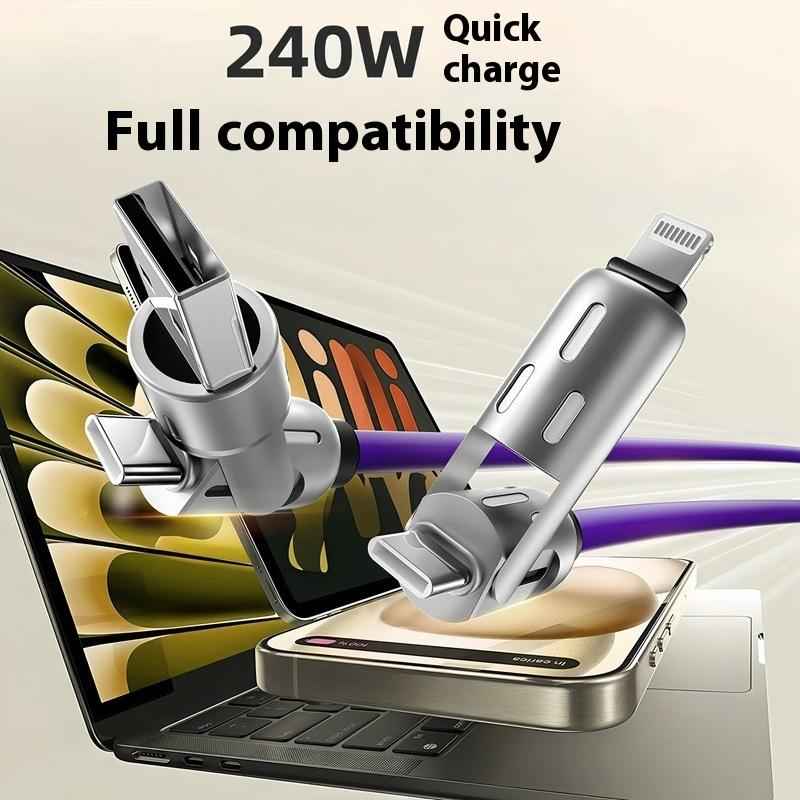 4 in 1 USB Cable |2M| Super Fast All-in-One (🎁 BUY 1 GET 1 FREE 🎁)