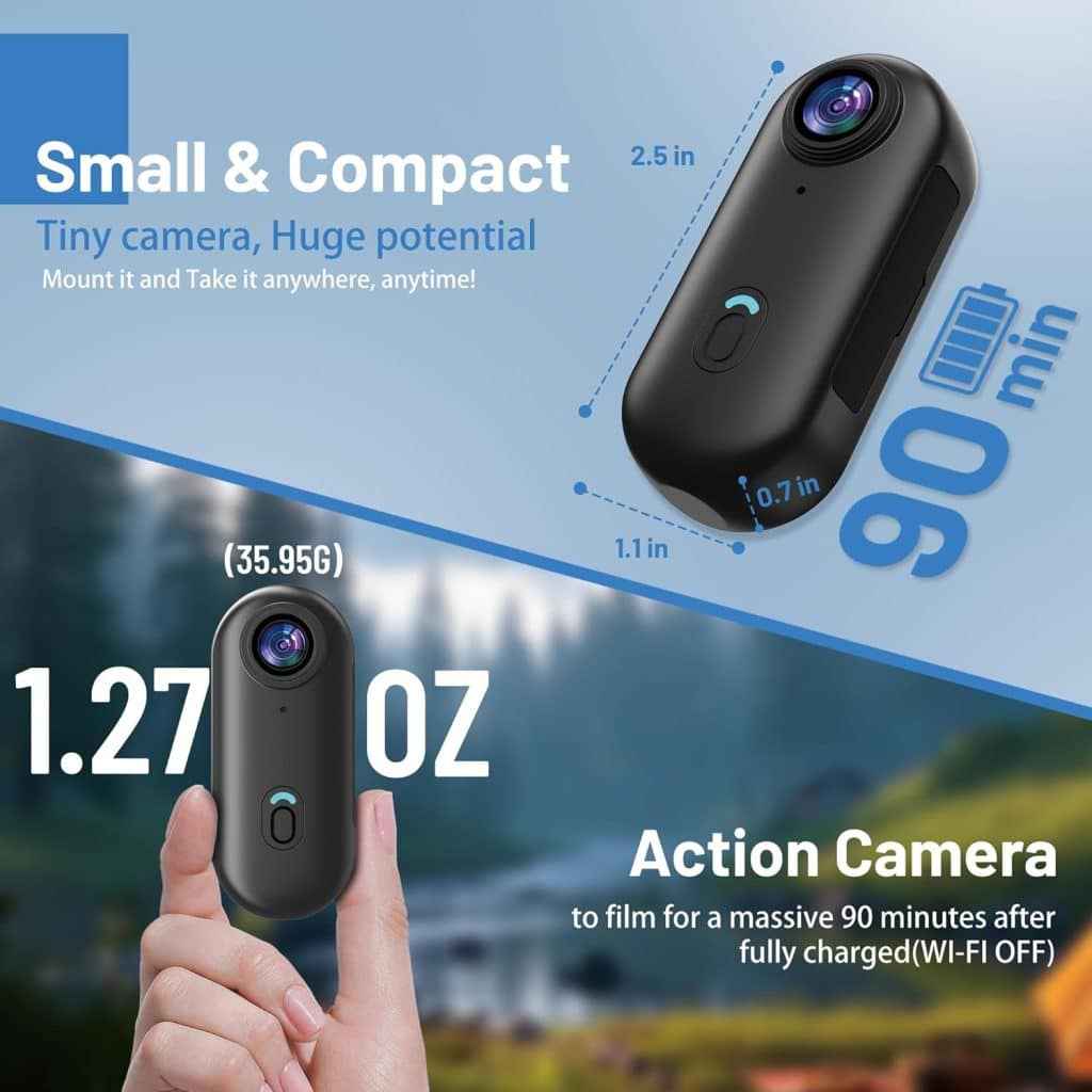 4K WiFi Sports Camera H88 โ HD Action Cam with Night Vision & App Control + Free 32 GB SD Card๐