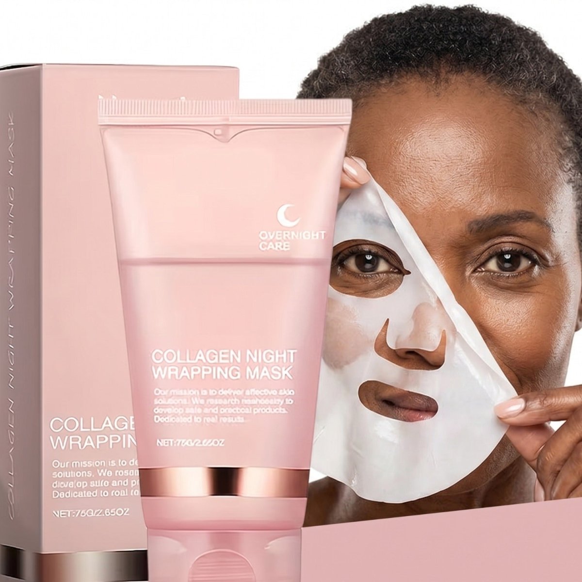 GlassGlow™ ORIGINAL Collagen night Mask | Buy 1 Get 1 Free 🎁 - AfrickanTZ