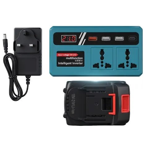 High - Capacity 120W Smart Battery Inverter – Portable AC & USB Power Solution - AfrickanTZ