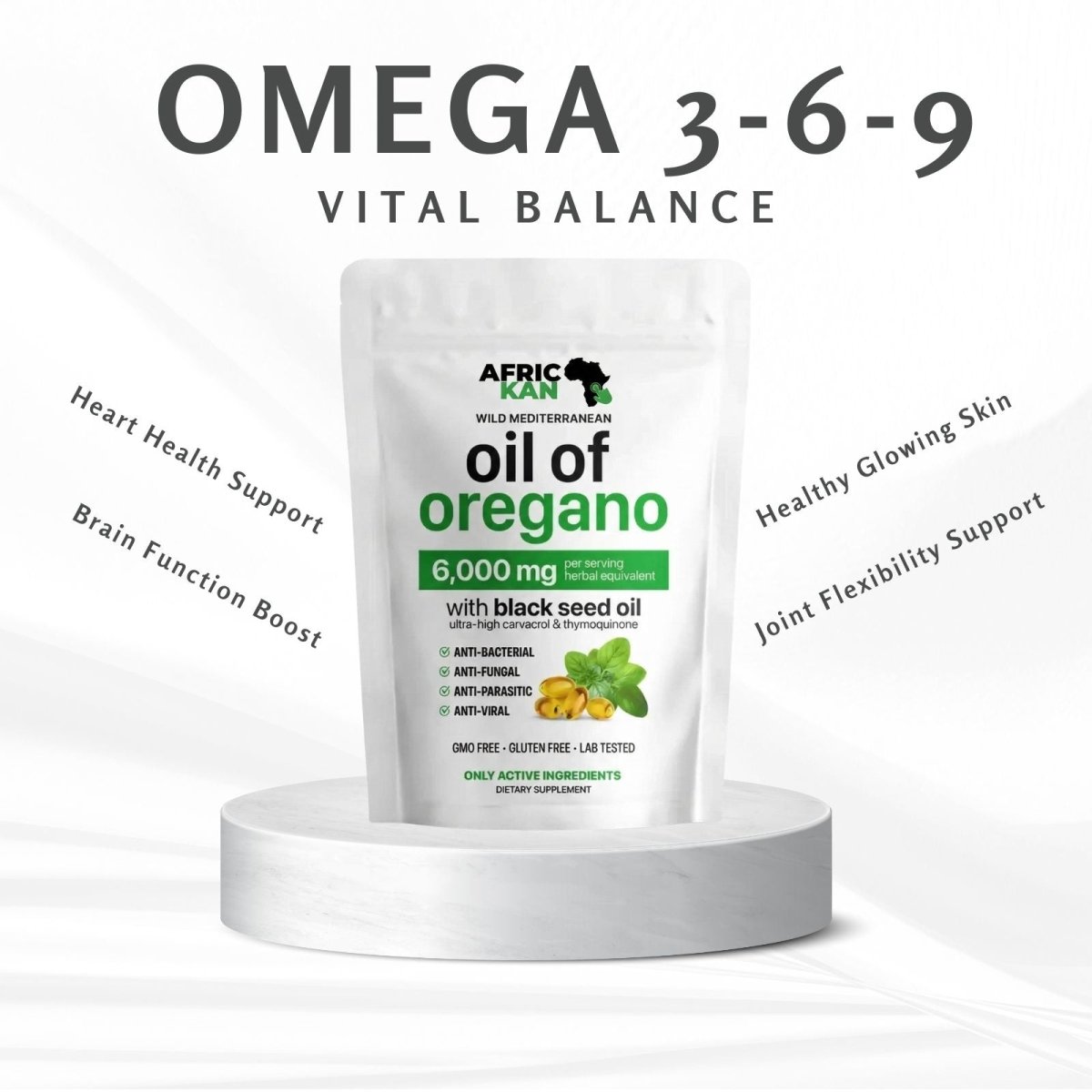 Pure Oregano Immune Softgels โ Strong Immune Support with Black Seed Oil - AfrickanTZ