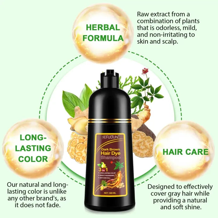 Herbal Anti-Grey Hair Shampoo (500ML)