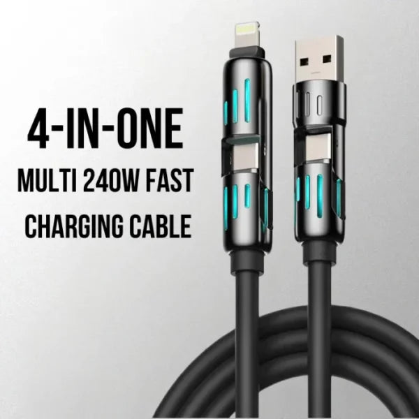 4 in 1 USB Cable |2M| Super Fast All-in-One