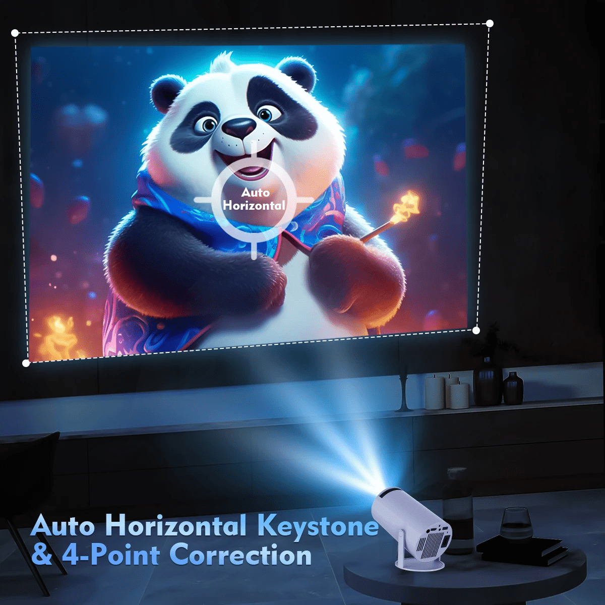 4K Android 11 Portable Projector – HY380 Smart Home Theater & Outdoor Cinema - AfrickanTZ