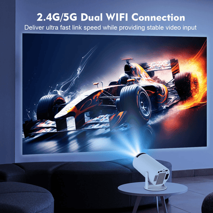 4K Android 11 Portable Projector – HY380 Smart Home Theater & Outdoor Cinema - AfrickanTZ