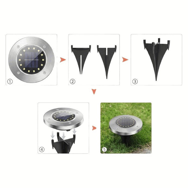 SolarGlow™ LED Outdoor Lights – Auto-On Waterproof Garden Lamps x 4