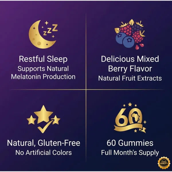 Africkan Melatonin Gummies – Deep Sleep Formula