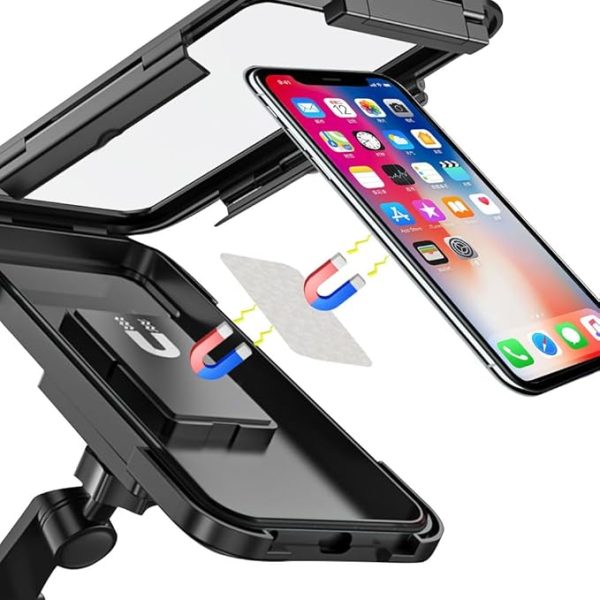 MotorClip™ – The Ultimate 360° Rotating Motorcycle Phone Mount.