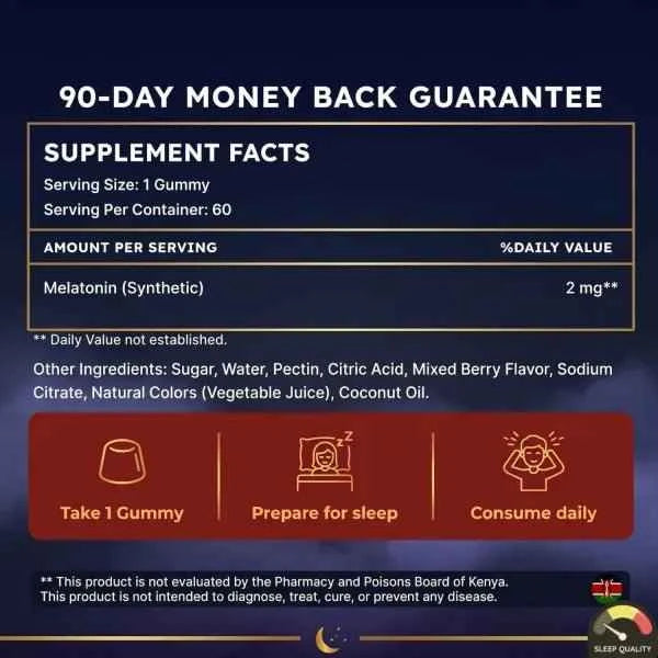 Africkan Melatonin Gummies – Deep Sleep Formula