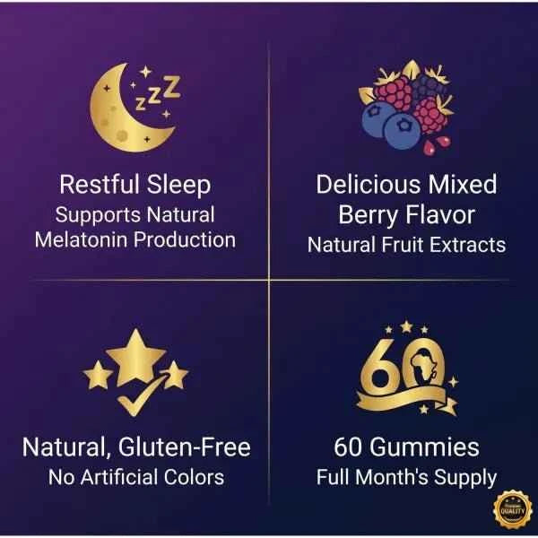 Africkan Melatonin Gummies – Deep Sleep Formula