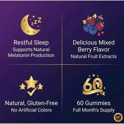 Africkan Melatonin Gummies – Deep Sleep Formula