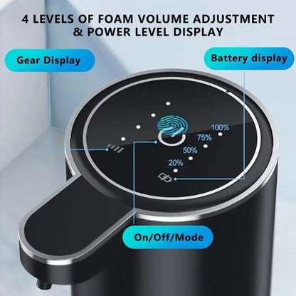 Automatic Touchless Foaming Soap Dispenser – USB Rechargeable & Waterproof - AfrickanTZ