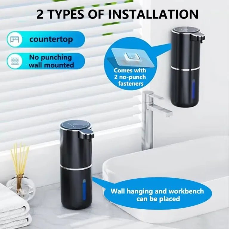 Automatic Touchless Foaming Soap Dispenser – USB Rechargeable & Waterproof - AfrickanTZ