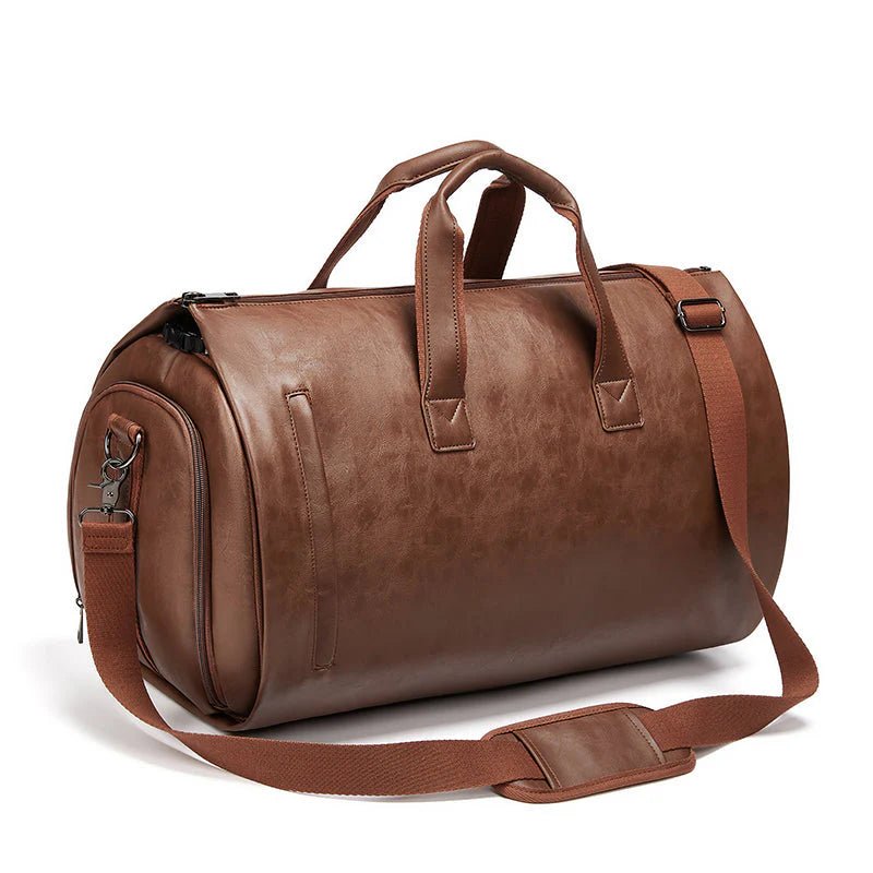 CarryPro™ Full Leather – All - in - One Foldable Garment & Travel Bag. - AfrickanTZ