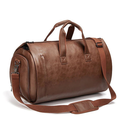 CarryPro™ Full Leather – All - in - One Foldable Garment & Travel Bag. - AfrickanTZ