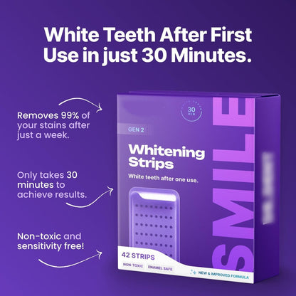 Dr. Dent™ PurpleWhite Strips — Advanced Colour Correcting Formula (42 Pcs) - AfrickanTZ