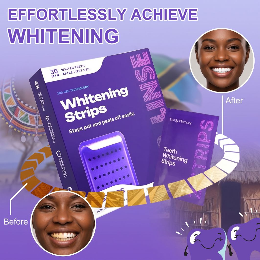 Dr. Dent™ PurpleWhite Strips — Advanced Colour Correcting Formula (42 Pcs) - AfrickanTZ