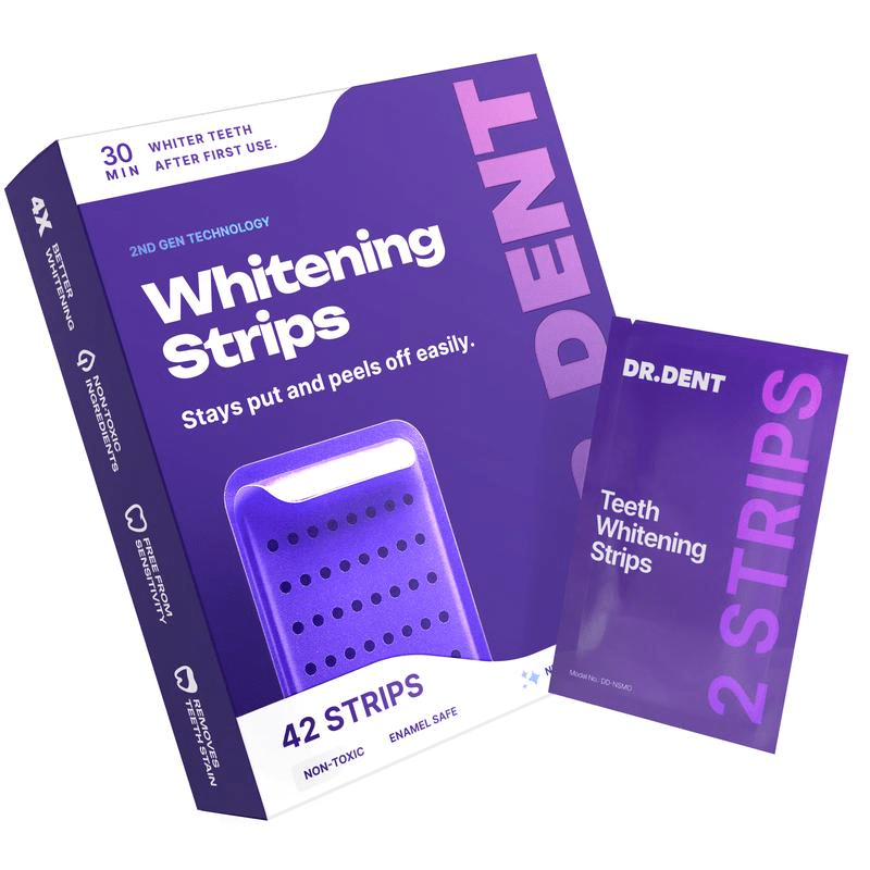 Dr. Dent™ PurpleWhite Strips — Advanced Colour Correcting Formula (42 Pcs) - AfrickanTZ