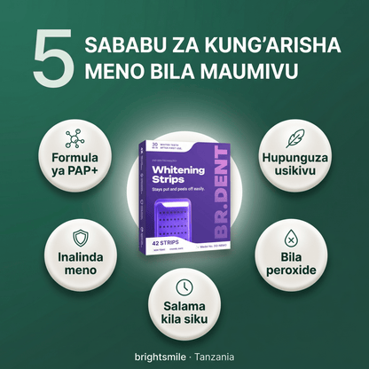 Dr. Dent™ PurpleWhite Strips — Advanced Colour Correcting Formula (42 Pcs) - AfrickanTZ