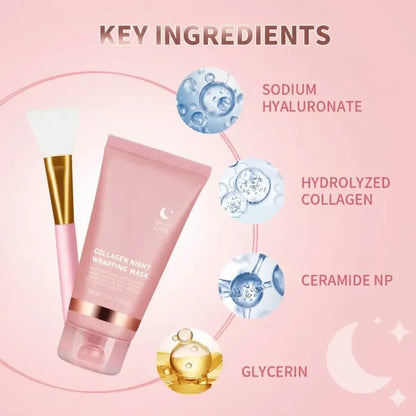 GlassGlow™ ORIGINAL Collagen night Mask | Buy 1 Get 1 Free 🎁 - AfrickanTZ