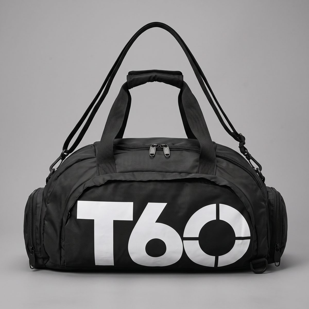T60 PowerDuffel™ – Waterproof Sports, Gym & Travel Bag(Black | Grey)