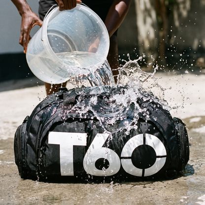T60 PowerDuffel™ – Waterproof Sports, Gym & Travel Bag(Black | Grey)