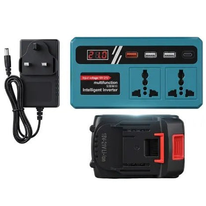 High - Capacity 120W Smart Battery Inverter – Portable AC & USB Power Solution - AfrickanTZ