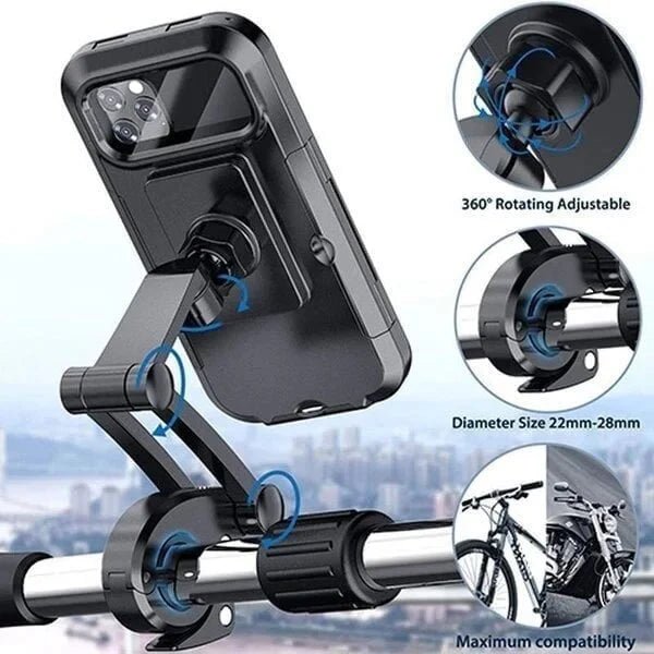 MotorClip™ – The Ultimate 360° Rotating Motorcycle Phone Mount. - AfrickanTZ