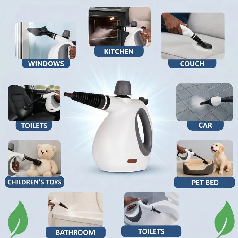 RAF 1050W Steam Cleaner | 9-in-1 Deep Cleaning & Disinfection System - AfrickanTZ