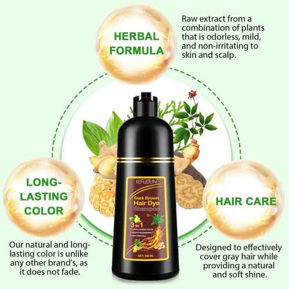 Shampoo ya Asili ya Kuzuia Unenyeupe wa Nywele (500ML) - AfrickanTZ