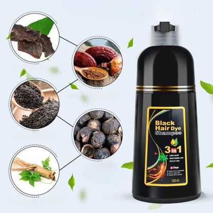 Shampoo ya Asili ya Kuzuia Unenyeupe wa Nywele (500ML) - AfrickanTZ