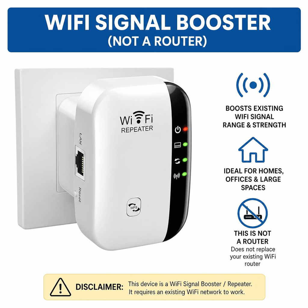 Signal Extender – Long - Range Signal Amplifier | Boost Coverage in Every Room - AfrickanTZ