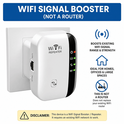 Signal Extender – Long - Range Signal Amplifier | Boost Coverage in Every Room - AfrickanTZ