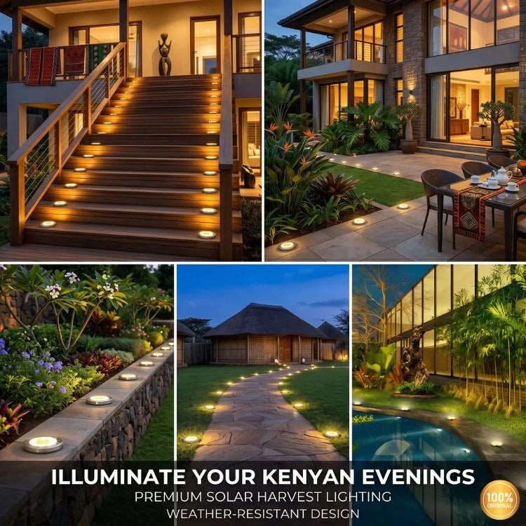 SolarGlow™ LED Outdoor Lights – Auto - On Waterproof Garden Lamps x 4 - AfrickanTZ