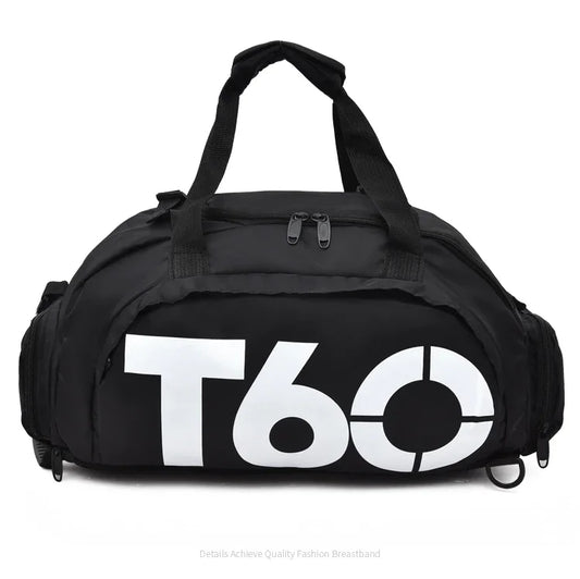 T60 PowerDuffel™ – Waterproof Sports, Gym & Travel Bag(Black | Grey)