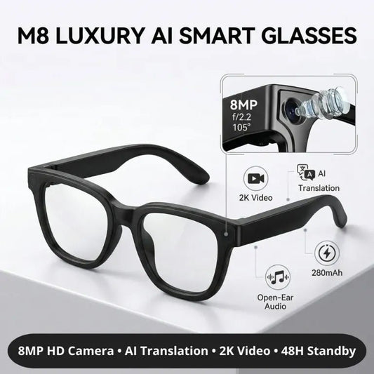 VisionX Elite™ AI Glasses — Ultra - HD Smart Camera Lents - AfrickanTZ